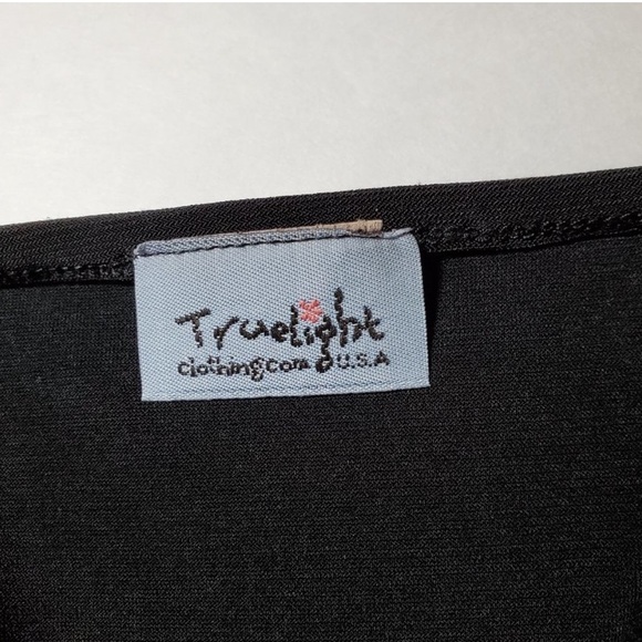 VINTAGE 90’s GOTHIC VAMPIRE LACE UP FLARE SLEEVE RHINESTONE TOP COLD SHOULDER - Picture 3 of 5